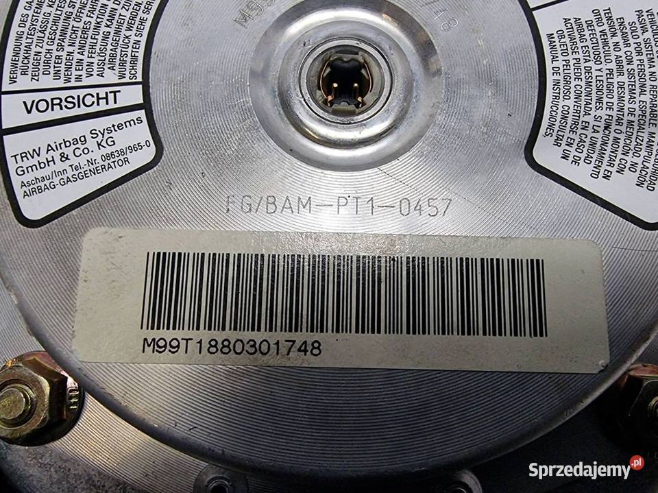 PODUSZKA AIRBAG AUDI A3 8L 8L0880201J Lipno