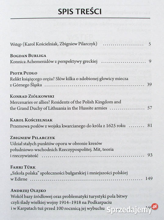 WYBRANE PROBLEMY BADAWCZE HISTORII WOJSKOWOŚCI małopolskie sprzedam