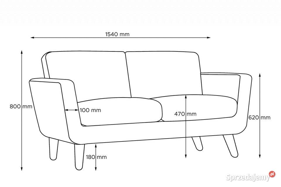 KANAPA KONSIMO TURKUSOWA 2 OSOBOWA FOTEL wielkopolskie Szamotuły