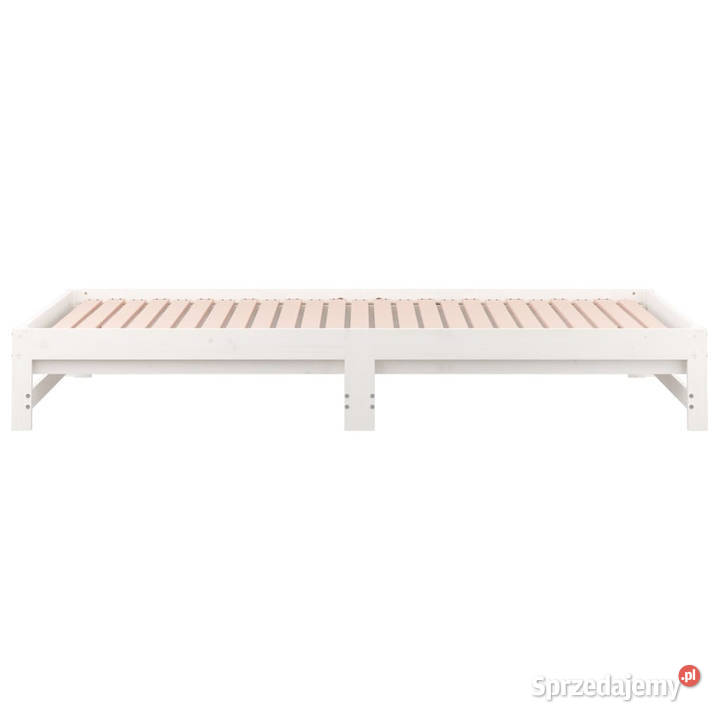 Łóżko rozsuwane białe 2x90x200 lite drewno 182cm Warszawa