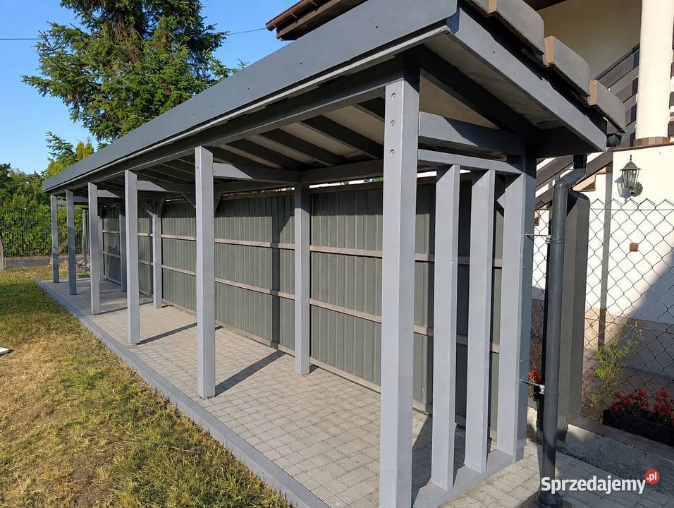 Wiata na drewno PREMIUM Drewutnia Producent Rychwałdek