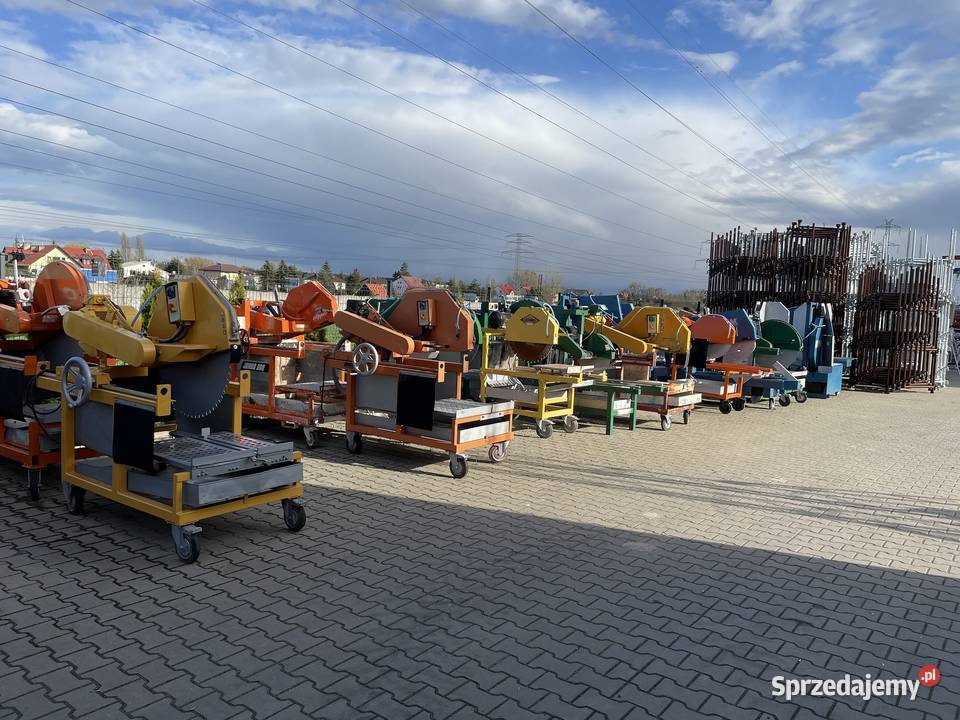 Piła przecinarka budowlana do pustaków bloczków Maszyny budowlane wielkopolskie Poznań