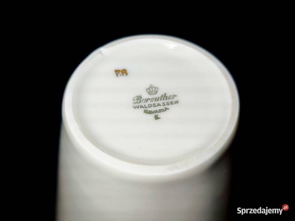 Wazon Bareuther Bavaria Porcelana i szkło Chełm