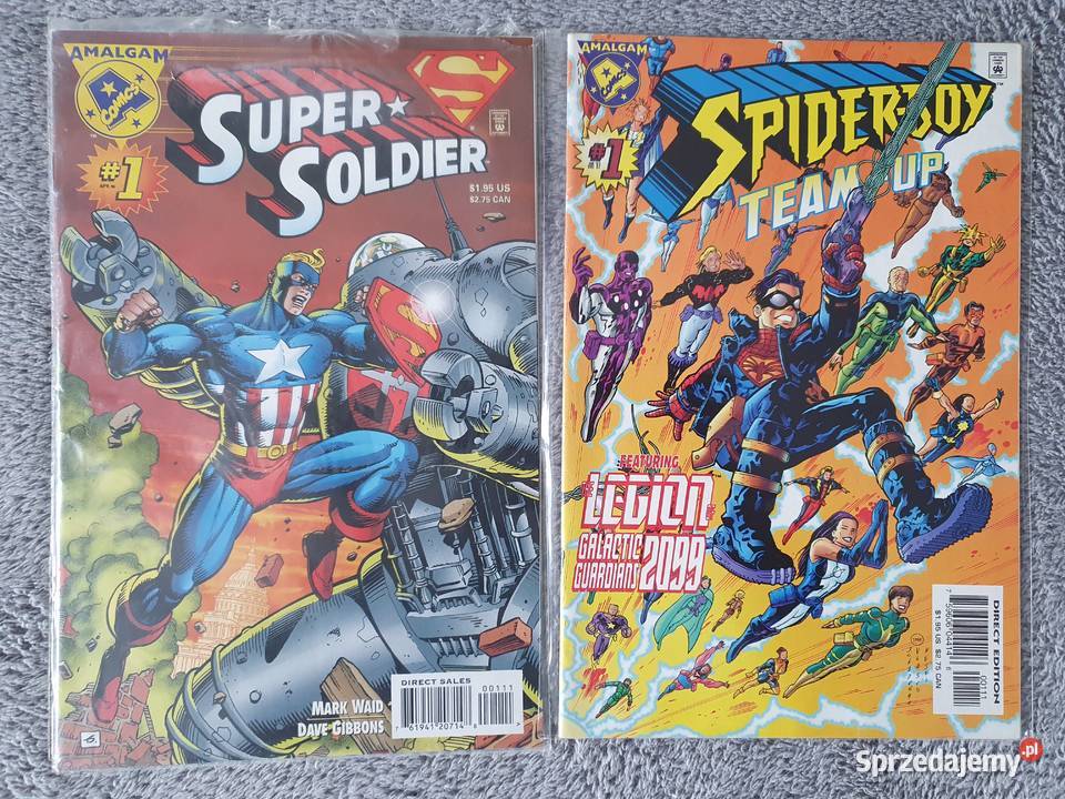 Amalgam Comics zestaw 13 komiksów USA Marvel DC pomorskie
