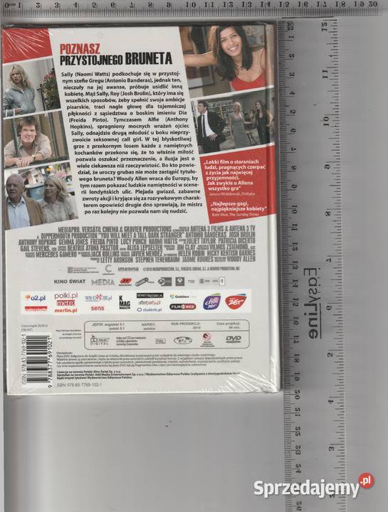 Poznasz przystojnego bruneta Woody Allen DVD Pruszków