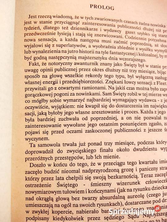 Święty zamyka spraw książki antykwariat sklep Warszawa