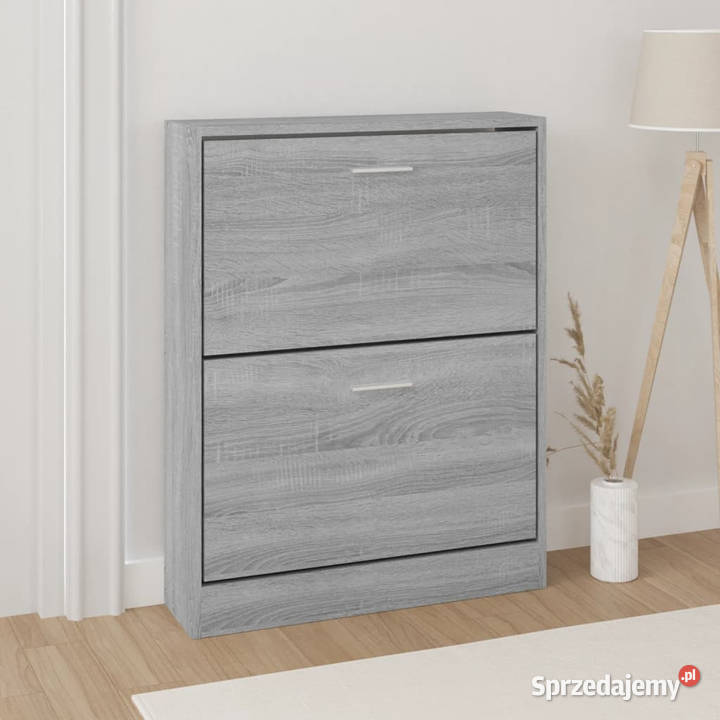Szafka na buty szary dąb sonoma 59x17x81 Warszawa