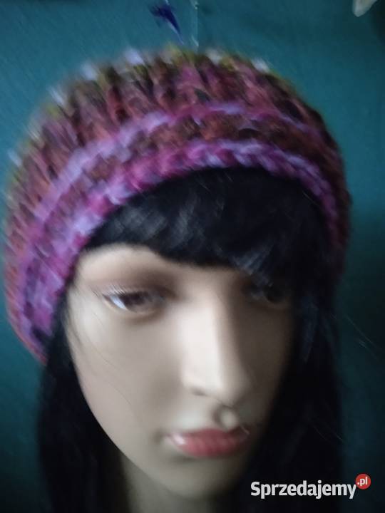 CIEPŁA CZAPKA Z GRUBEJ WEŁNY unisex Uniseks Piła