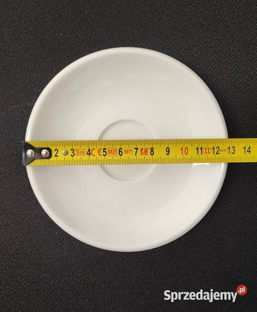 Talerzykspodek mały 13 biała porcelana Wrocław