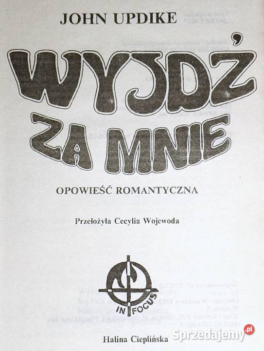 Wyjdź mnie John Updike Chełm sprzedam