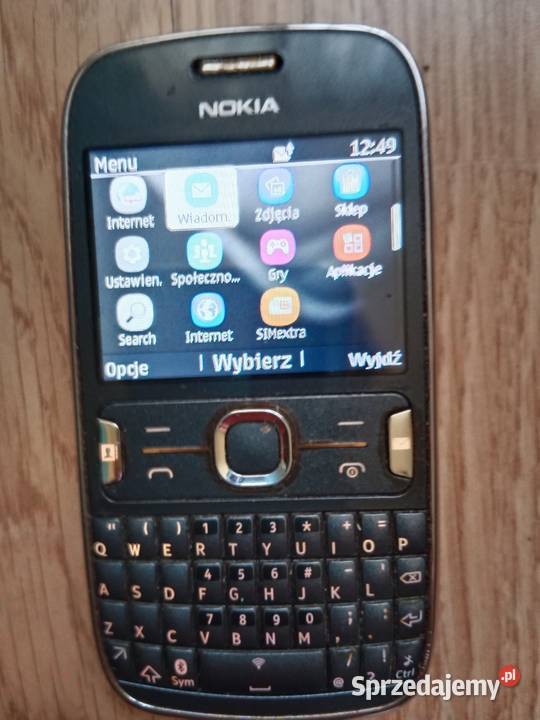 Nokia Asha 302 QWERTY WiFi zestaw z pudełkiem śląskie