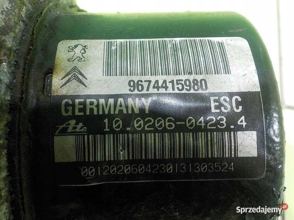 CITROEN DS3 16 B 10r 3D pompa ABS 9674415980 Suków