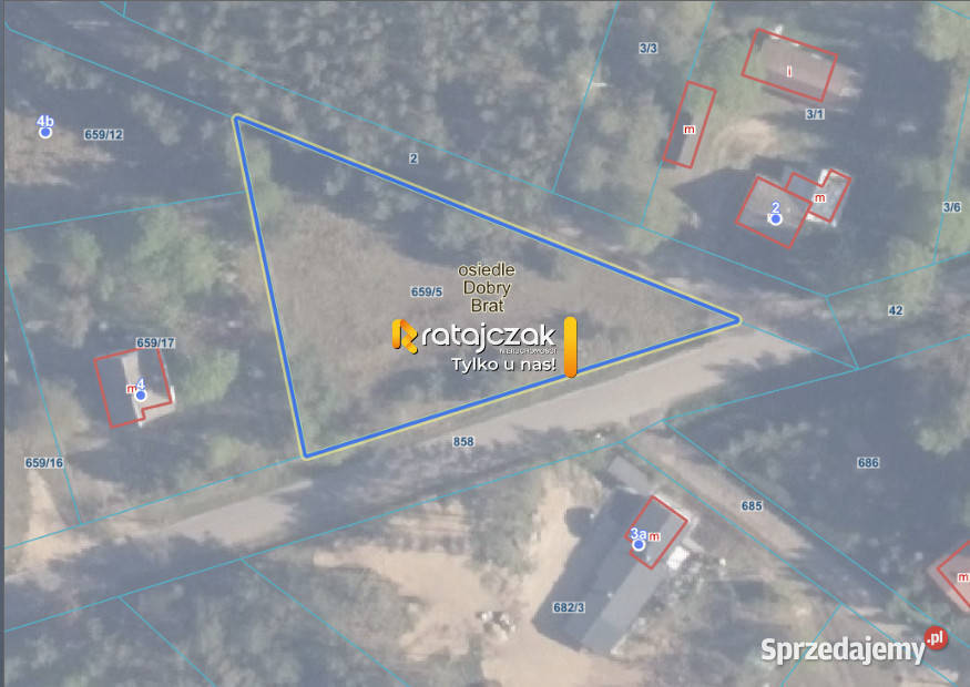 Sprzedam działka Osiek Osiedle Brat 170019m2 sprzedam