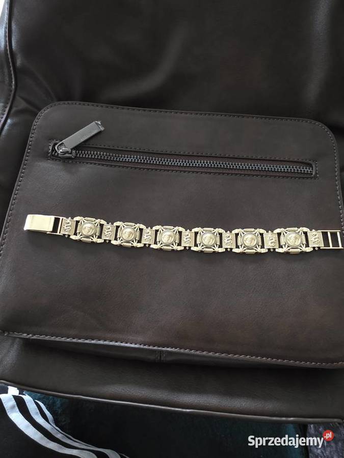 Unikat Bransoletkę Versace zlota