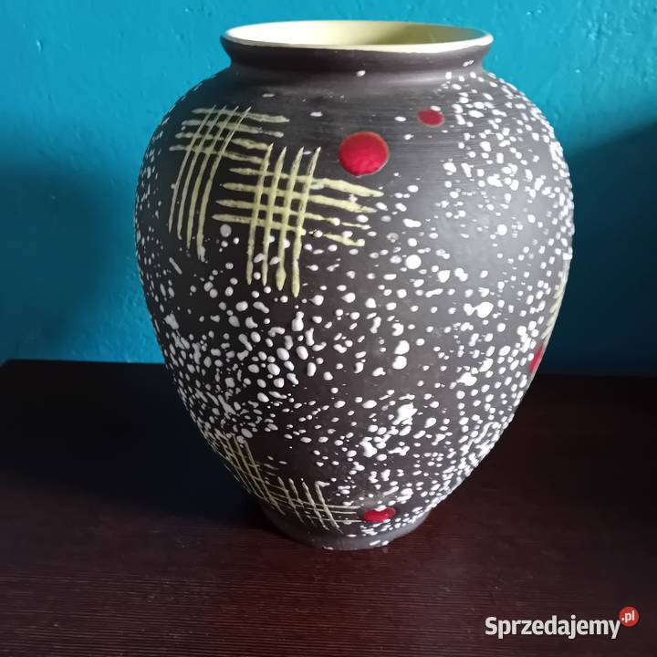 Ceramiczny ręcznie zdobiony wazon Carstens Porcelana i szkło Koźminek