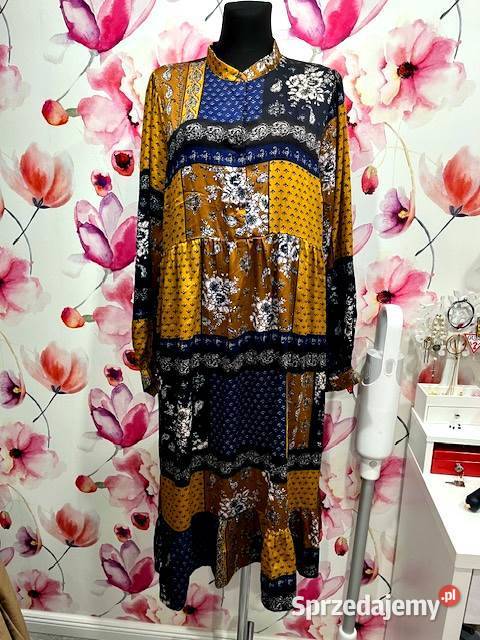 zoey sukienka luźny fason boho kwiaty hit blog Spódnice i sukienki Choszczno