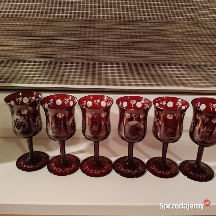 Kieliszki Egermann Bohemia 6 sztuk Gryfino