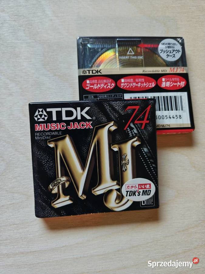 MiniDisc MD TDK Music Jack MJ74 nowe oryginalll śląskie Świerklany
