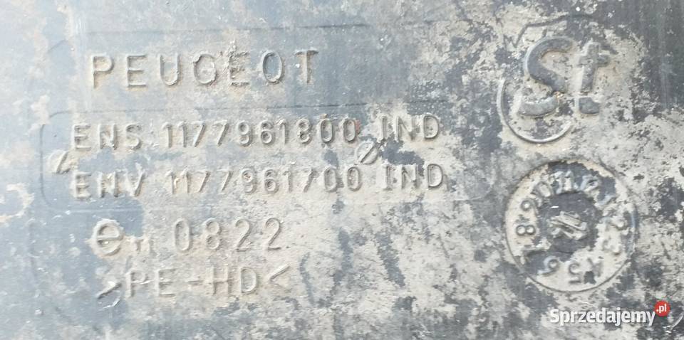 Zbiornik paliwa Peugeot Citystar Wiązowna Kościelna sprzedam