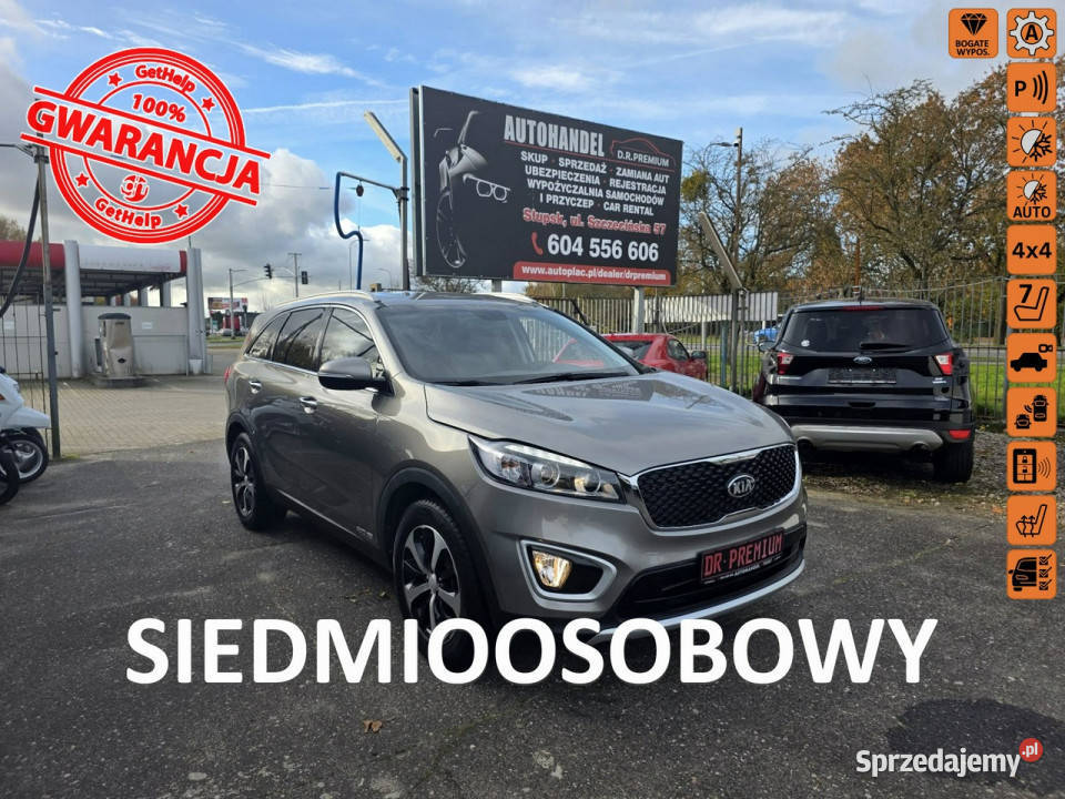 Kia Sorento 33 Benzyna V6 290 4x4 Skóra Automat Rok produkcji 2016 Słupsk