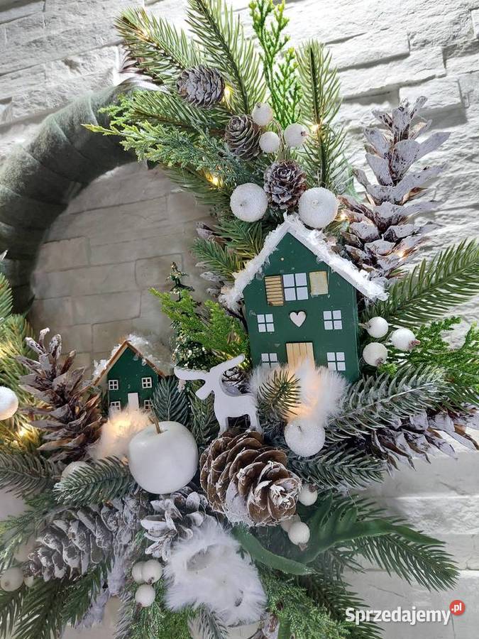 WIANEK BOŻONARODZENIOWY ZIMOWY Dom i Ogród sprzedam