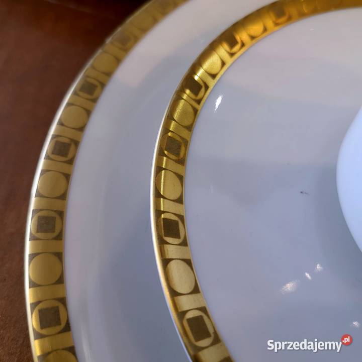 Thomas Bawaria elegancki zestaw do kawy Porcelana i szkło Szczecin