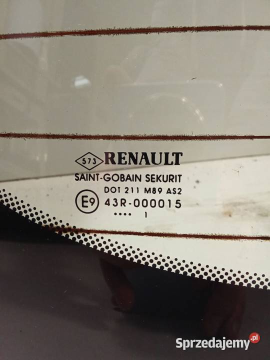 Szyba Tylna Renault Modus Liftcie 08 Oryginał Bralin