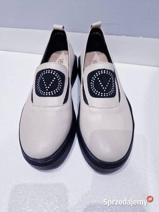 Damskie beżowe mokasyny Venezia