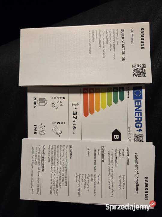 Samsung Galaxy S25 256GB Blue Black NOWY Orygin Samsung Łask