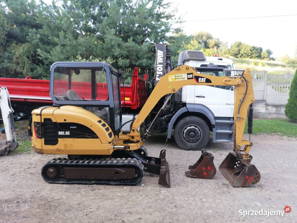 Caterpillar 3025C MiniKoparka Waga 2850 2 Łyżki Motoryzacja Chełmiec sprzedam