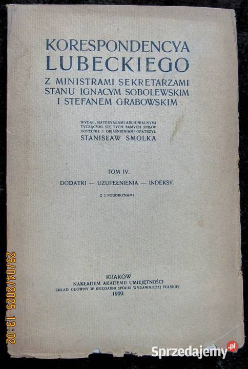 Korespondencja księcia Lubeckiego z lat 18211830 Bychawka Trzecia