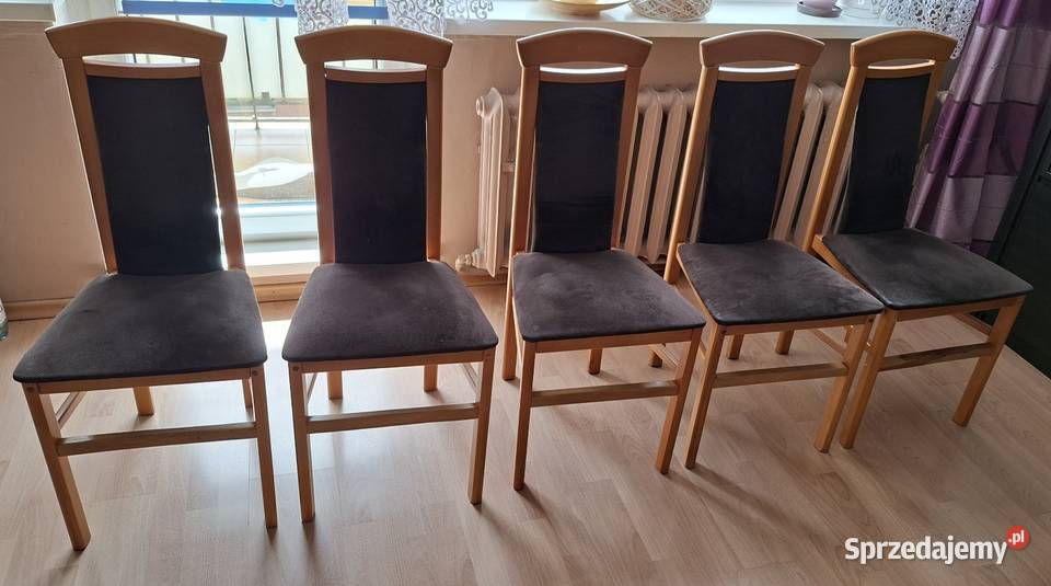 Sprzedam krzesła 5 sztuk 43cm