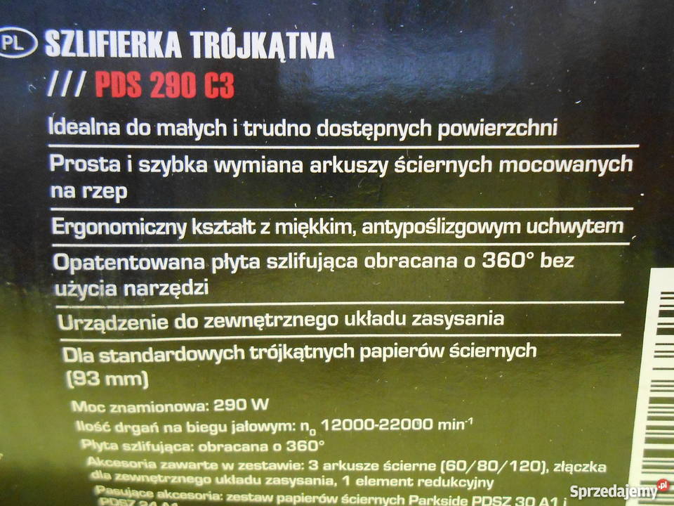 Szlifierka Trójkątna PARKSIDE NOWA śląskie Katowice