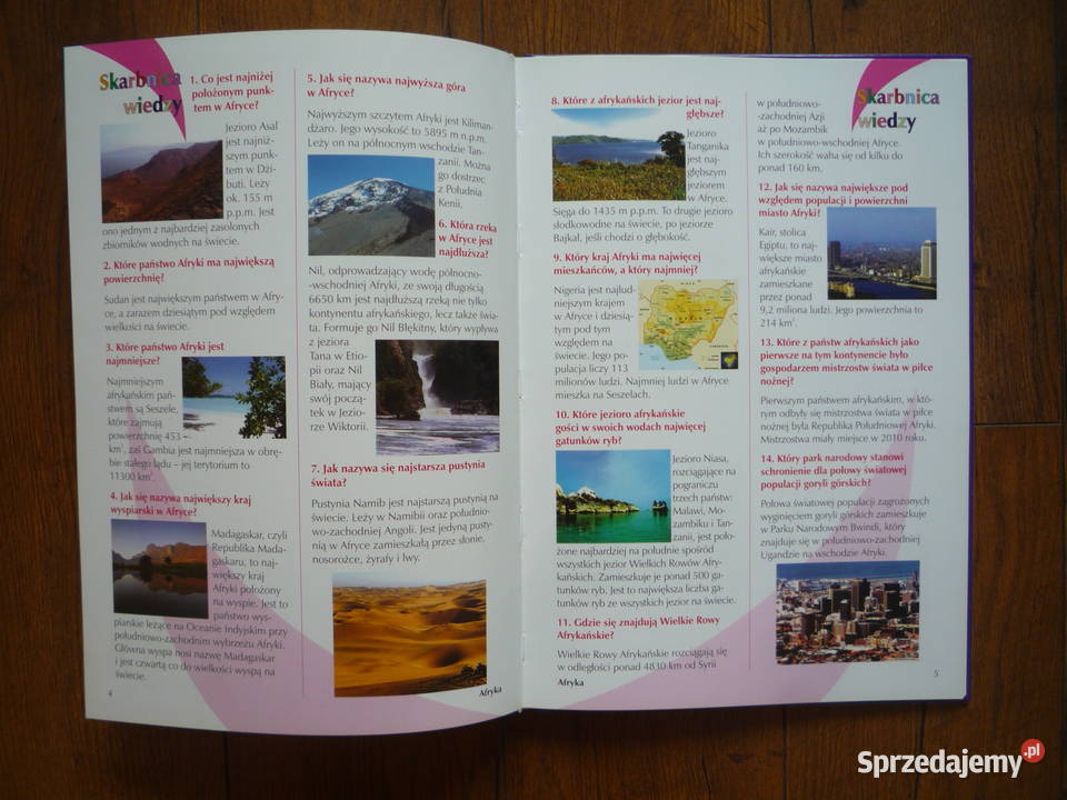 NOWA Książka Skarbnica wiedzy Geografia świata twarda Szczecin