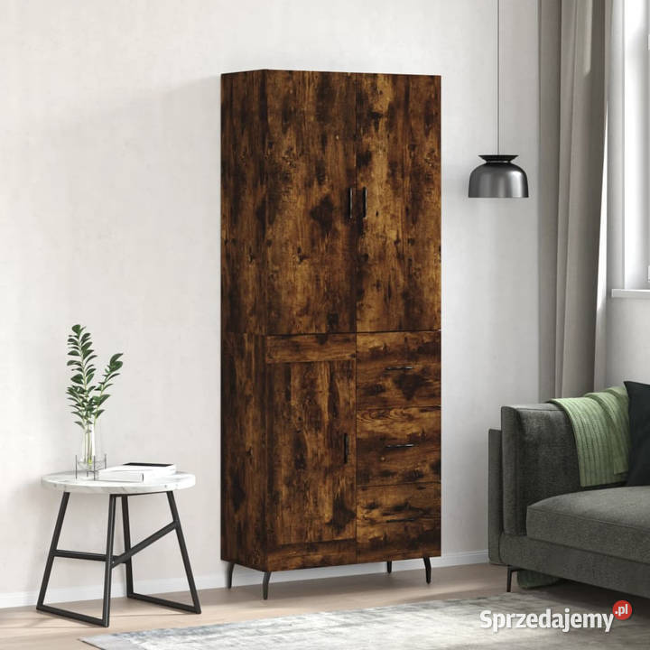 Witrynka przydymiony dąb 695x34x180 materiał Warszawa