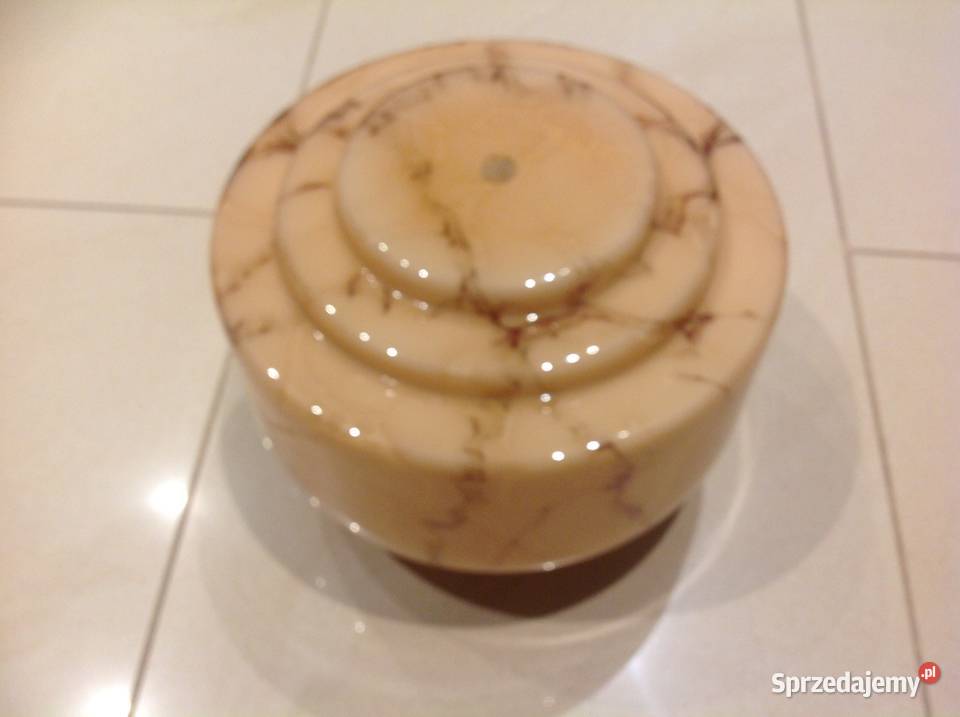 Stary Klosz Szklany Marmurkowy Art Deco Nowa Sól