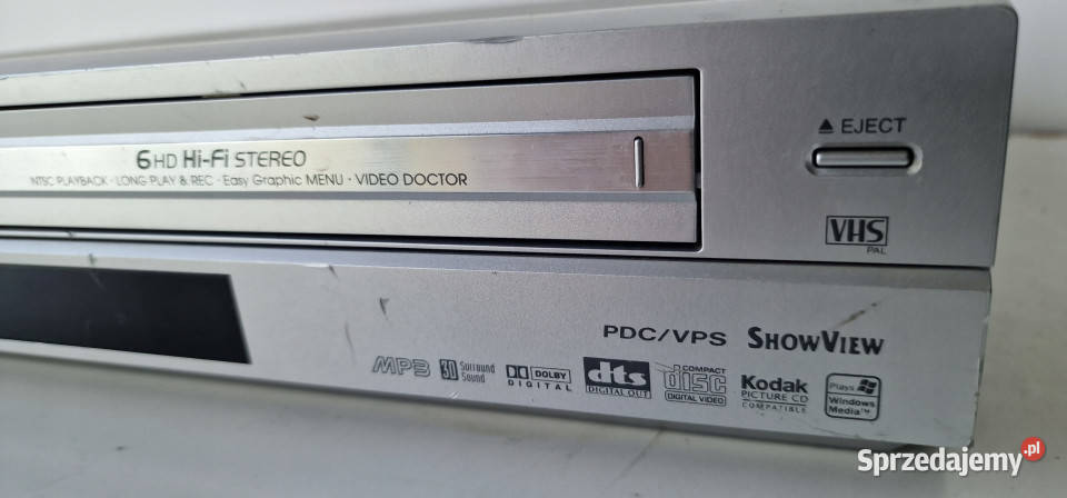 Video magnetowid KOMBO DVD CD VHS LG DVS 7905 S wielkopolskie Międzychód sprzedam