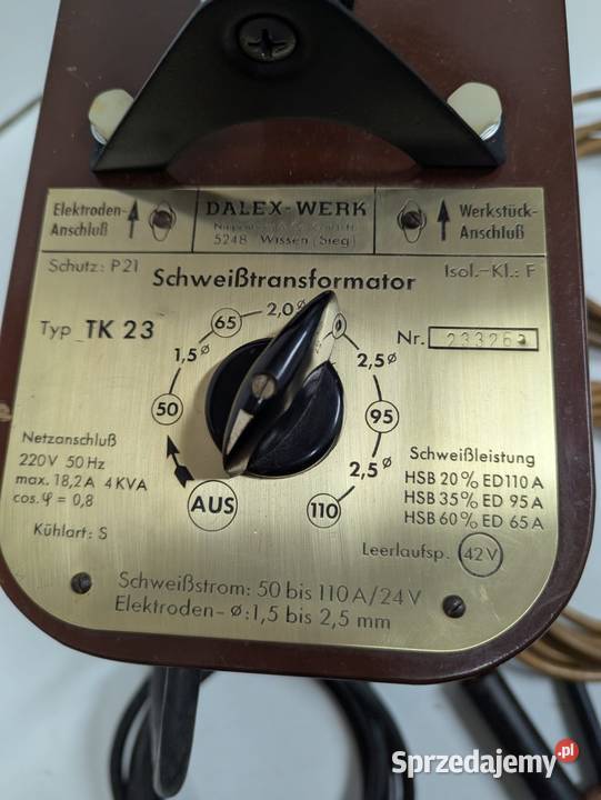 Spawarka Transformatorowa Dalex Werke Krzeszowice