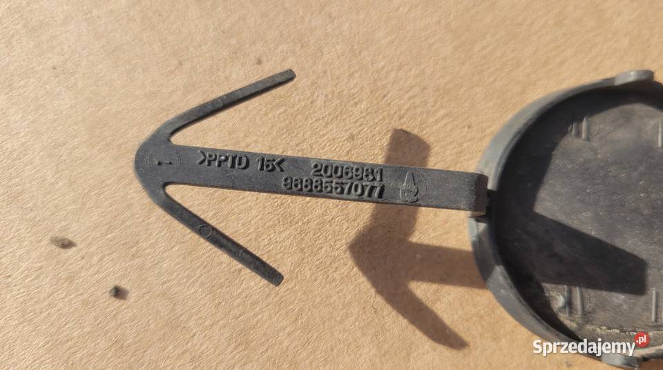 PEUGEOT 508 I ZAŚLEPKA HAKA ZDERZAK PRZÓD Motoryzacja Ruda Śląska