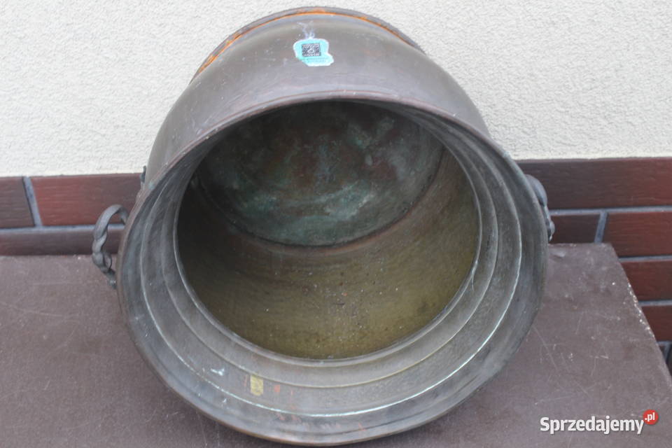 stary mosiężny garnek Pozostałe Kalisz