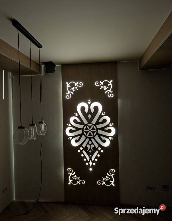 Panel Ścienny Dekoracyjny 250x125 Lamele Ozdoba Poronin