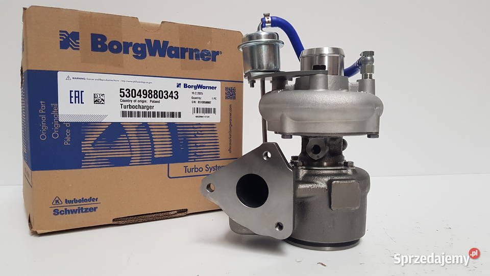 Turbosprężarka BorgWarner KKK 53049880343 mazowieckie Siedlce