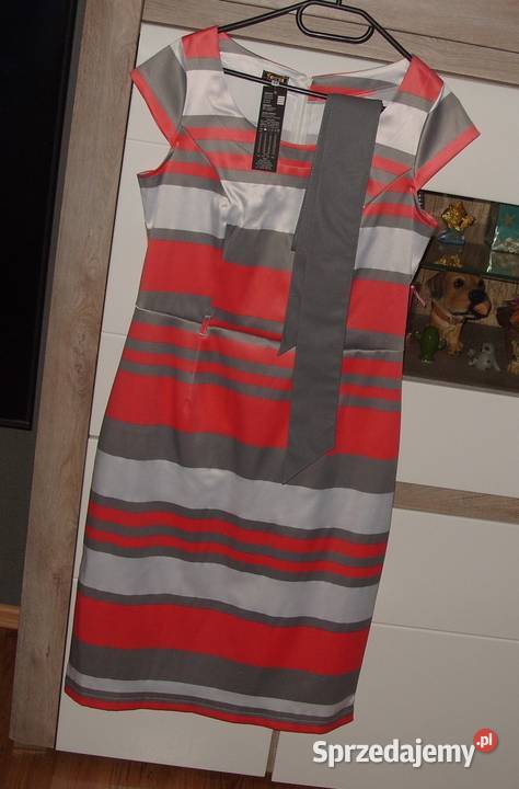 urocza elegancka sukienka FORTI pasek NOWA r4044 Spódnice i sukienki Rawicz