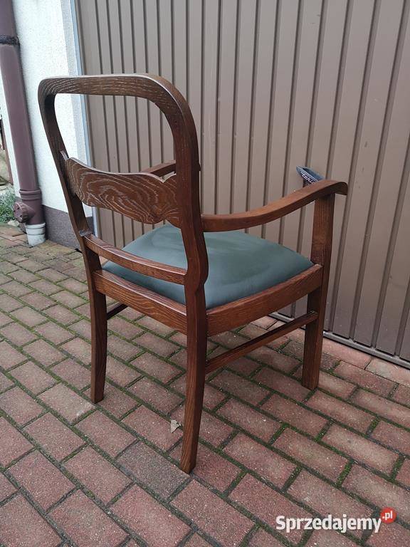 Stary Fotel Krzesło ARTDECO Dębowy Gabinetowy wielkopolskie Swarzędz