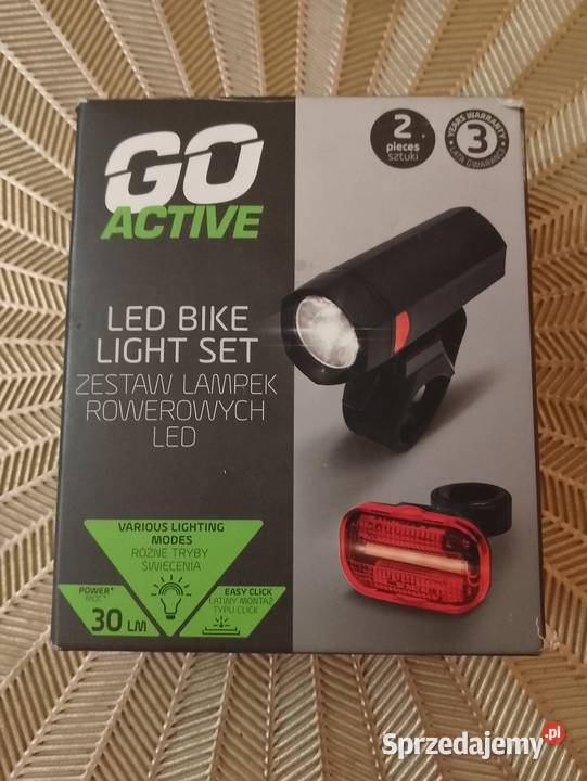 Zestaw lampek rowerowych LED Myślenice sprzedam