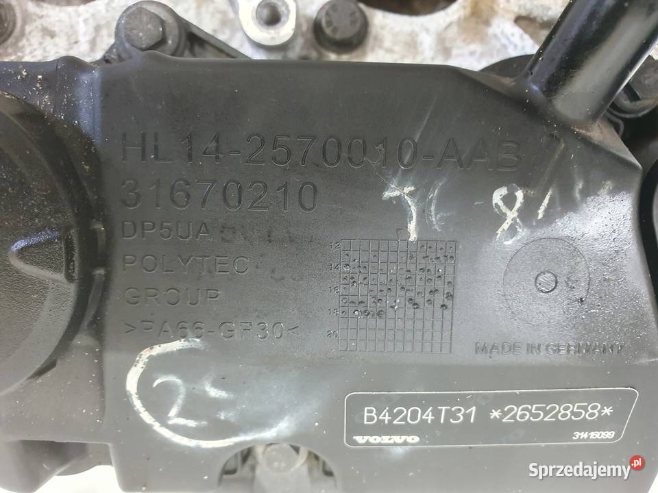 Volvo V60 20 T5 GŁOWICA CYLINDRÓW P31401473 osobowe