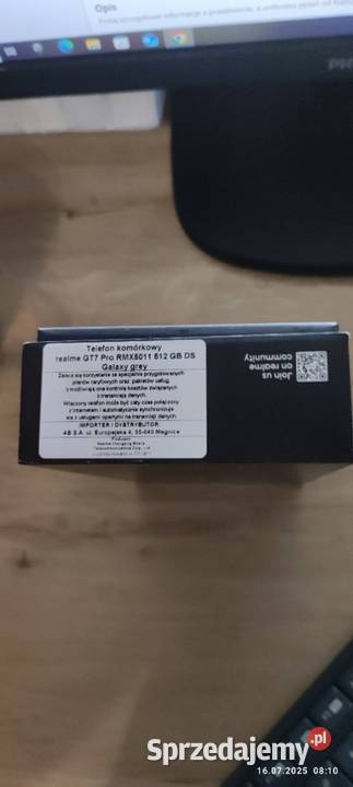 Nowy Realme GT7 Pro RMX5011 512 GB DS GALAXY Gdynia
