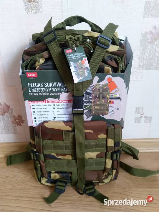 NOWY Plecak Survivalowy MORO z Niezbędnym Zabrze