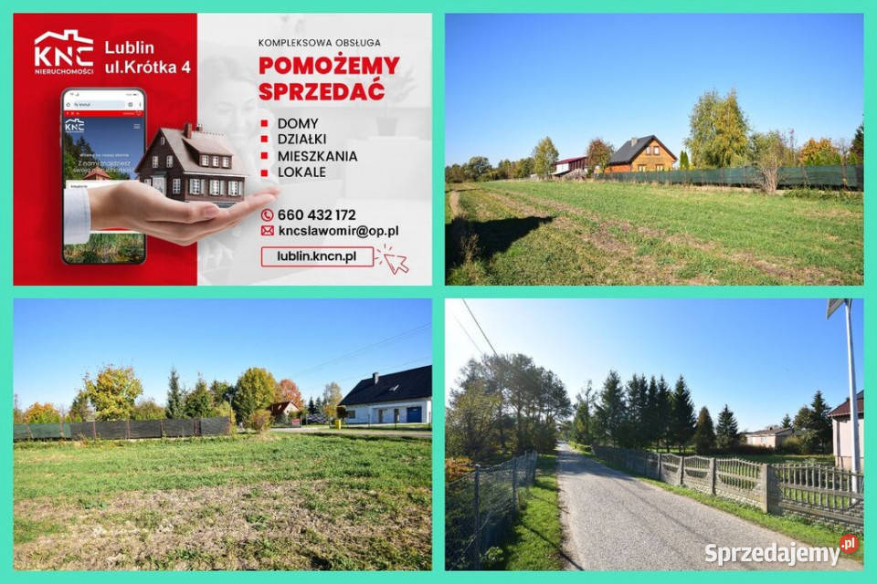 MINKOWICE Działka budowlano rolna łąka lubelskie