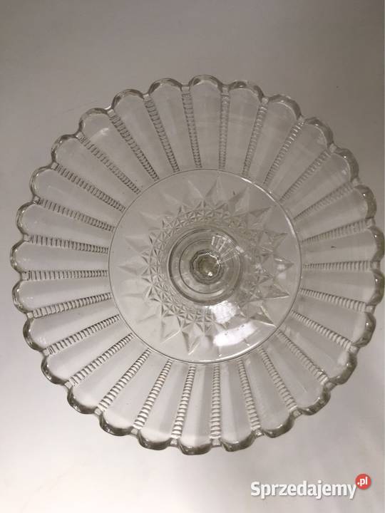 Stara cukiernica bombonierka szklana Warszawa